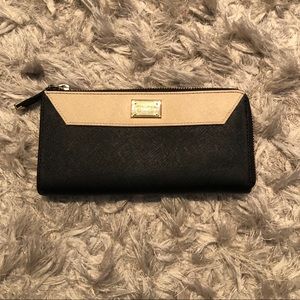 Calvin Klein Black and Tan Two Tone Wallet
